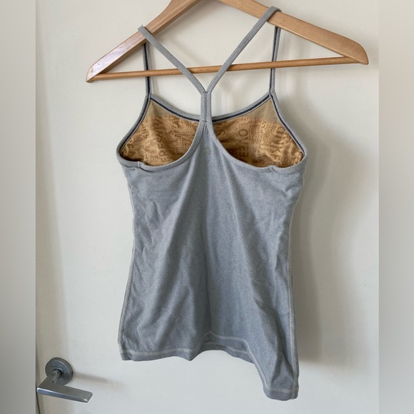 LIGHT GREY LULULEMON TANK TOP - Picture 2 of 3